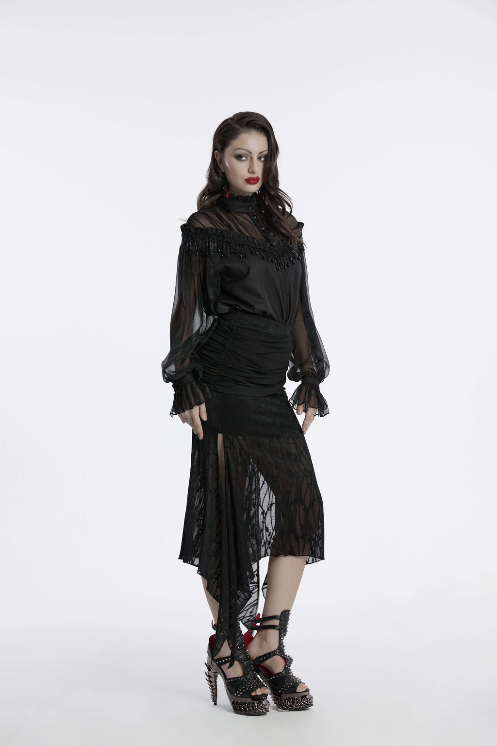 Punk Rave Arti Fishtail Skirt - DevilGothic DevilGothic