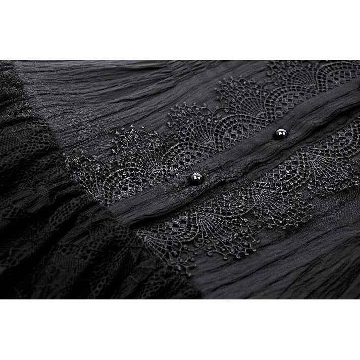 Dark in Love Diya Sleeveless Tiered Goth Dress