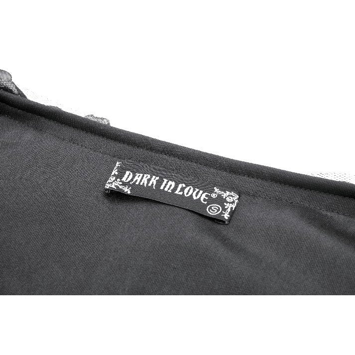 Dark in Love Isolde Velvet & Lace Puff Sleeve Bolero - DevilGothic DevilGothic