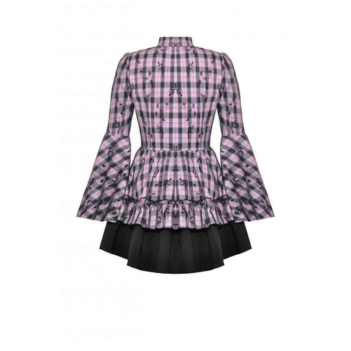 Dark in Love Ellery Big Pink Butterfly Doll Bell-Sleeve Dress