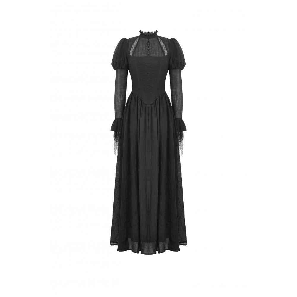 Dark in Love Harlow Dark Enchantress Gothic Lace Maxi Dress
