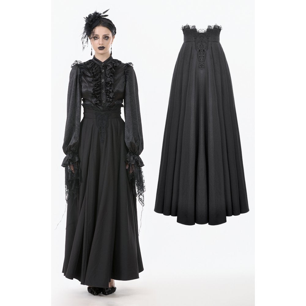 Dark in Love Gloria Floor-Length Corset Skirt - DevilGothic DevilGothic