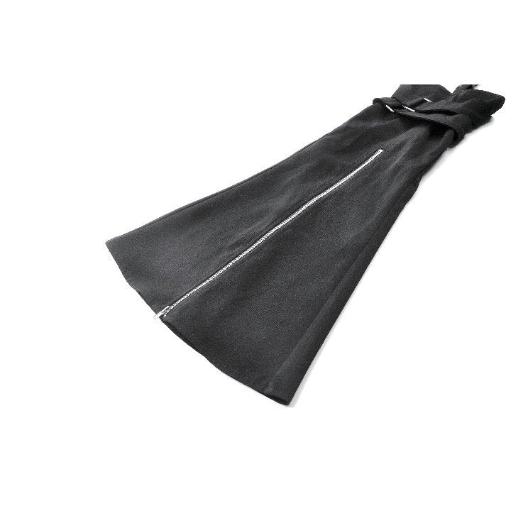 Dark in Love Lace-Up Layered Goth Convertible Flare Trousers or Shorts - DevilGothic DevilGothic