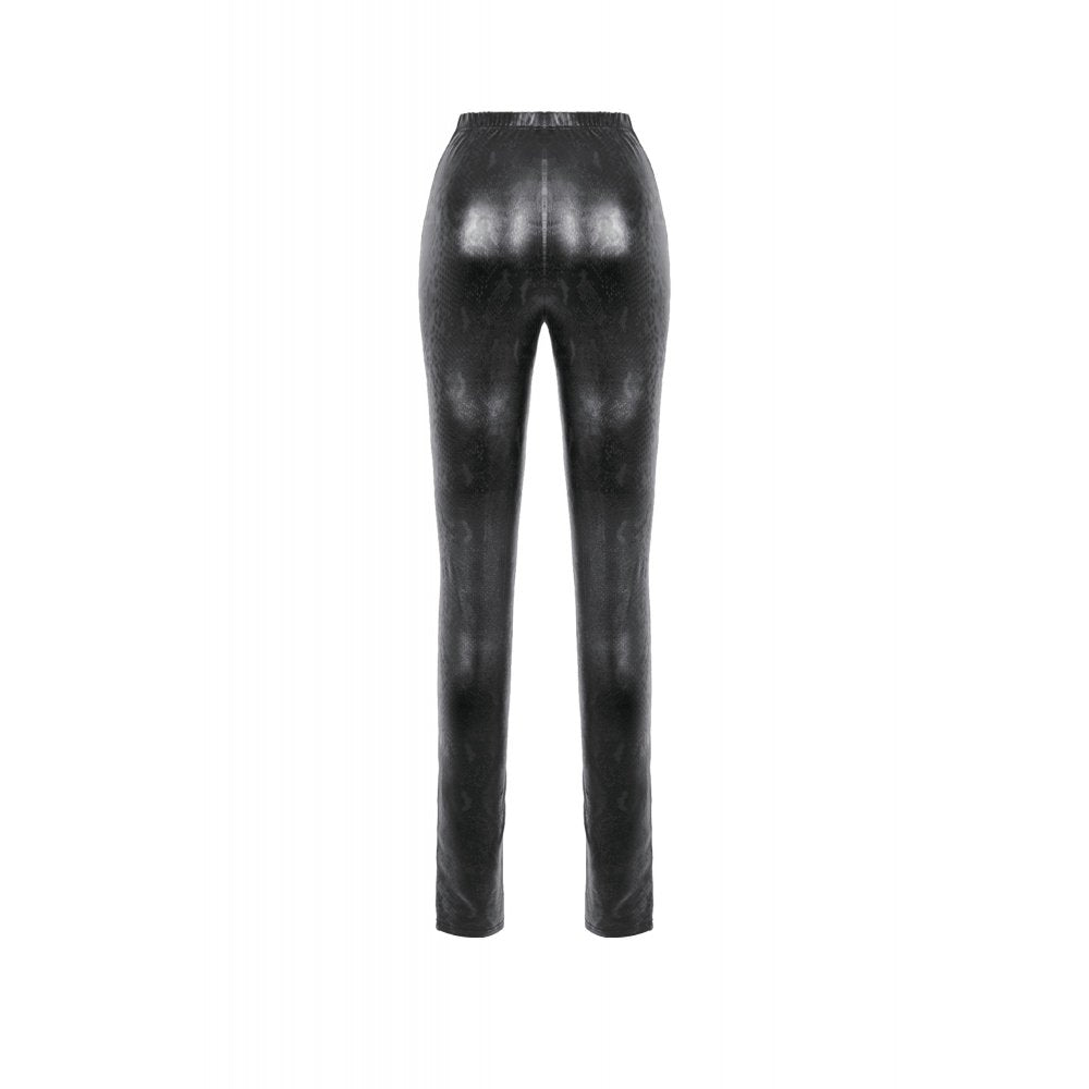 Dark in Love Serpentine Mesh Panel Leggings - DevilGothic DevilGothic