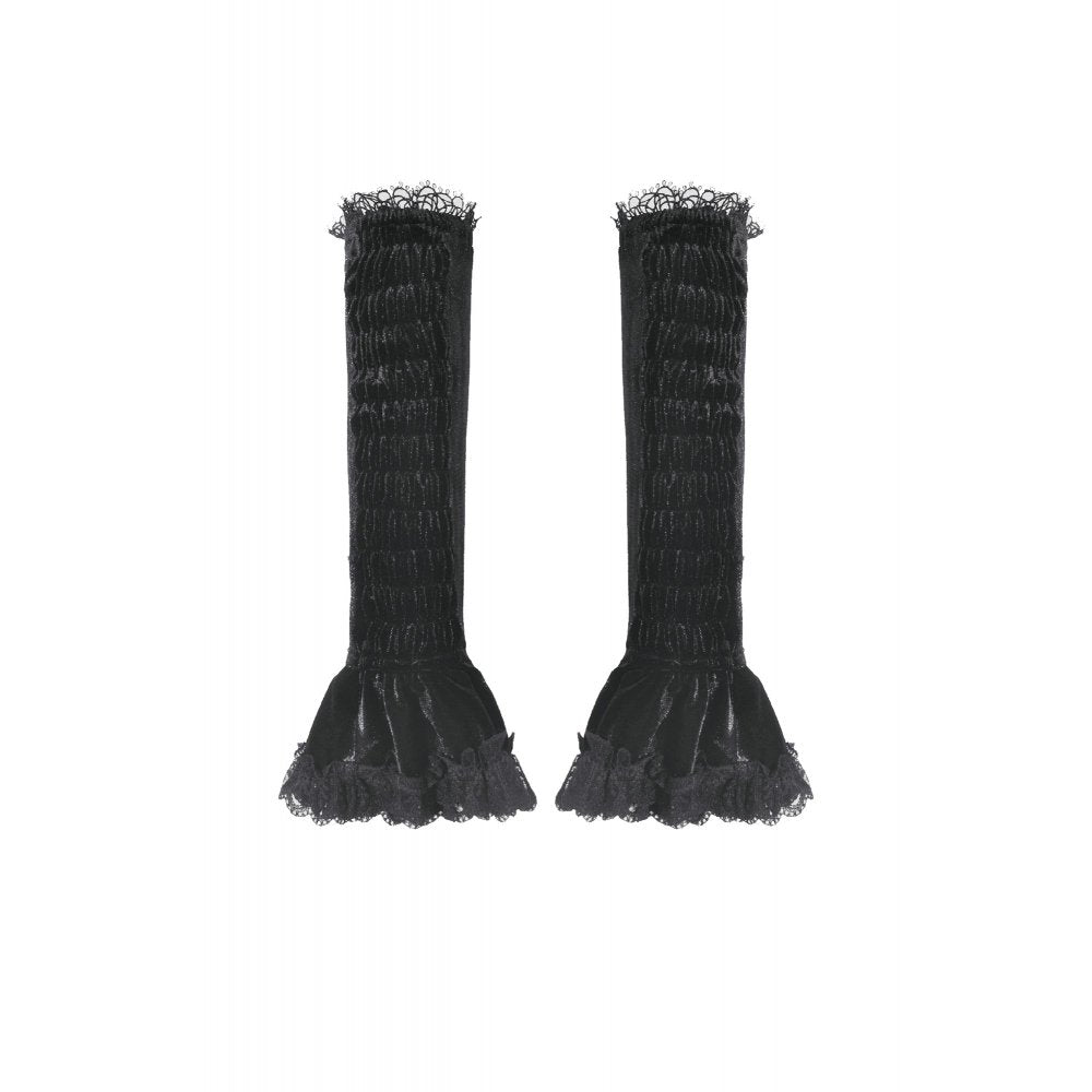 Dark in Love Lillian Victorian Lace Arm Warmers - DevilGothic DevilGothic