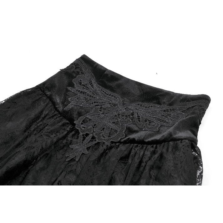 Dark in Love Gloriana Draped Maxi Skirt - DevilGothic DevilGothic