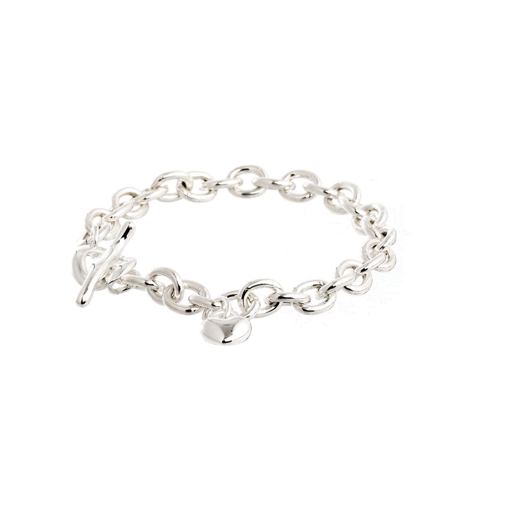 Lifetime Silver Heart Charm Bracelet
