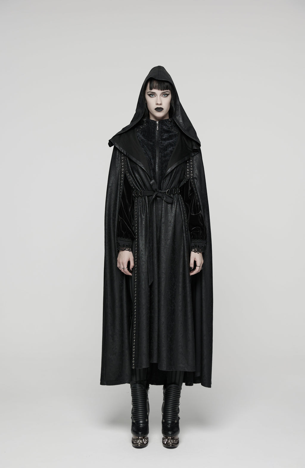 Punk Rave Punk Hooded Cloak - DevilGothic DevilGothic