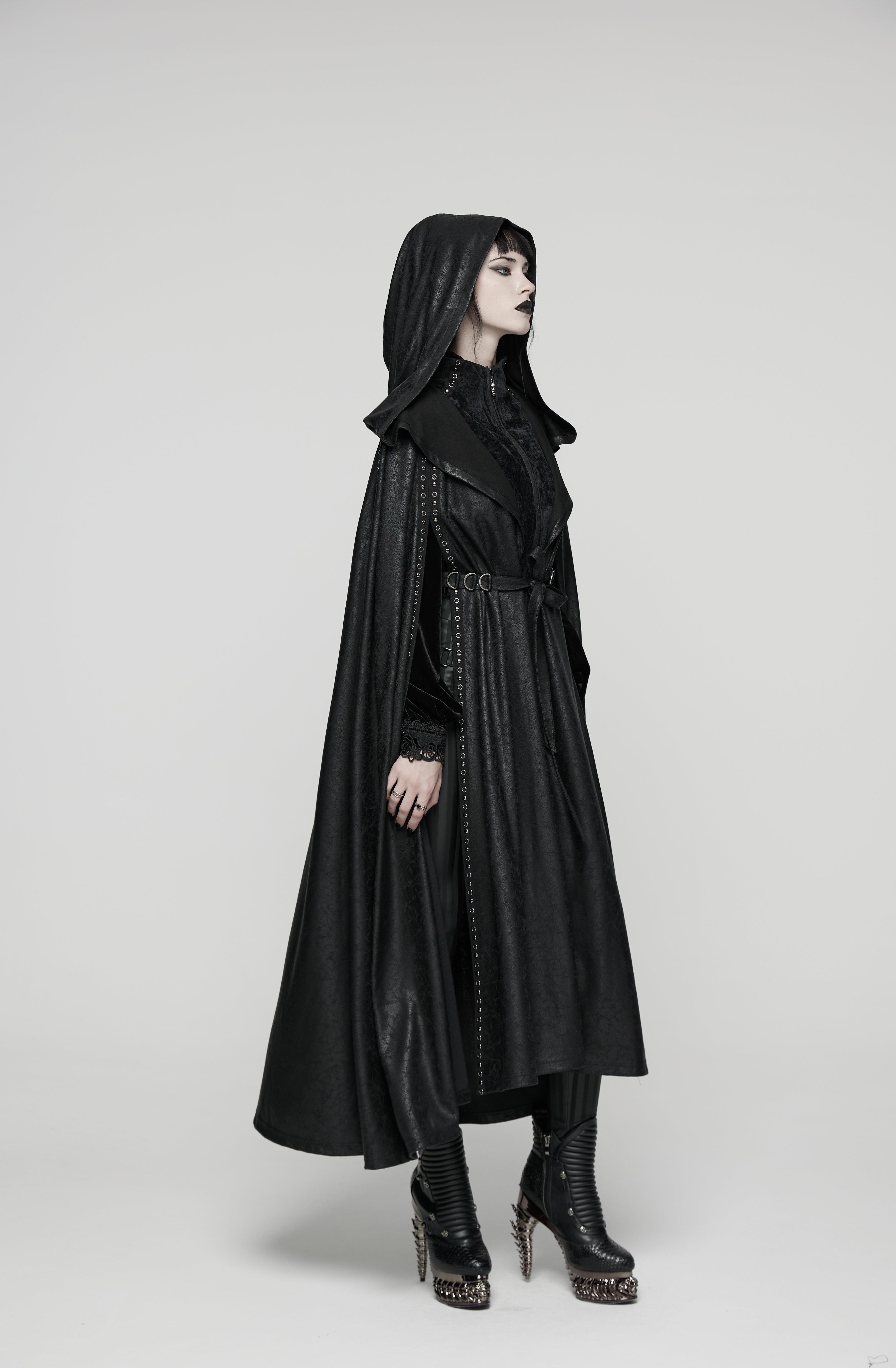 Punk Rave Punk Hooded Cloak - DevilGothic DevilGothic