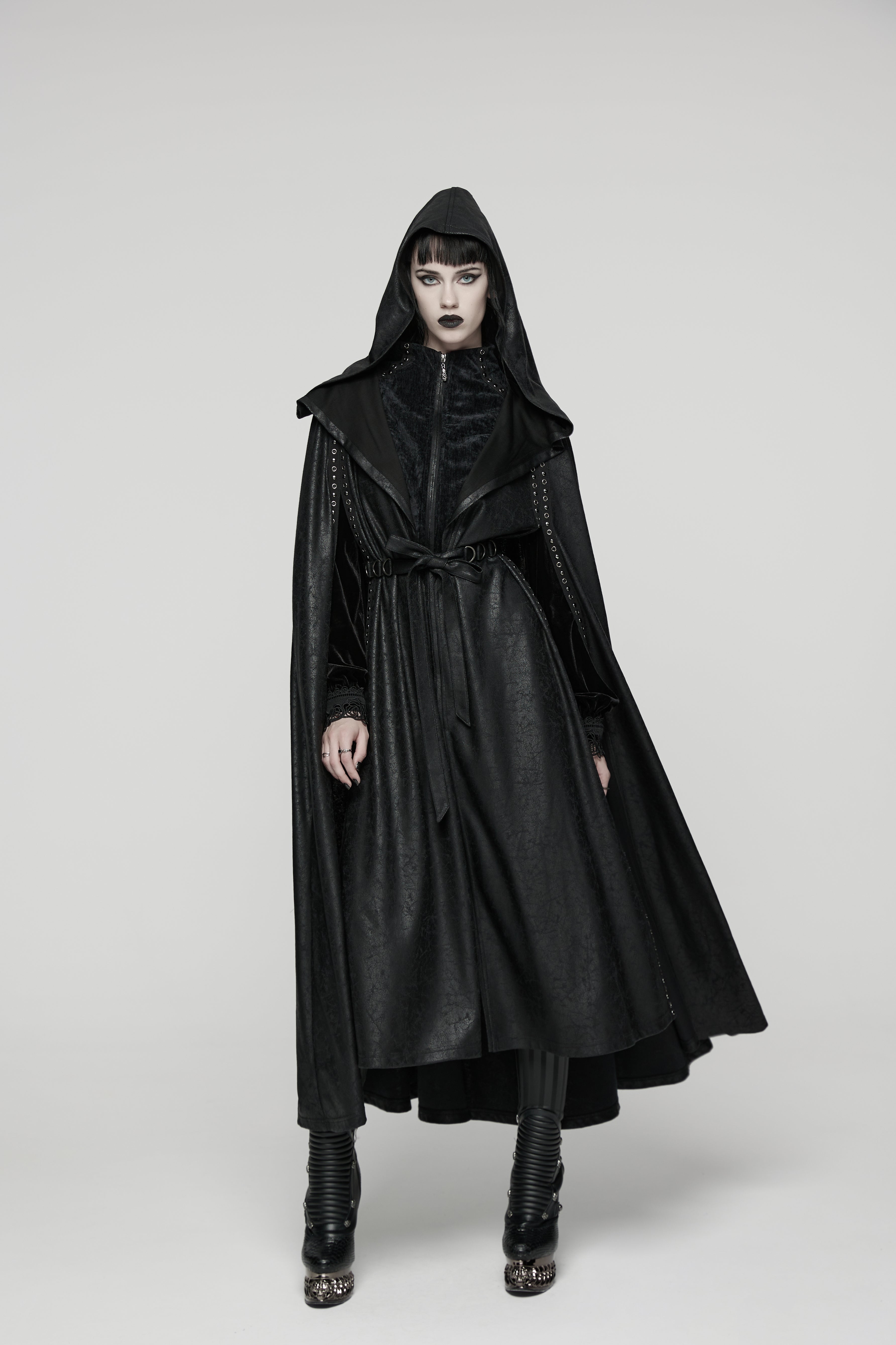 Punk Rave Punk Hooded Cloak - DevilGothic DevilGothic