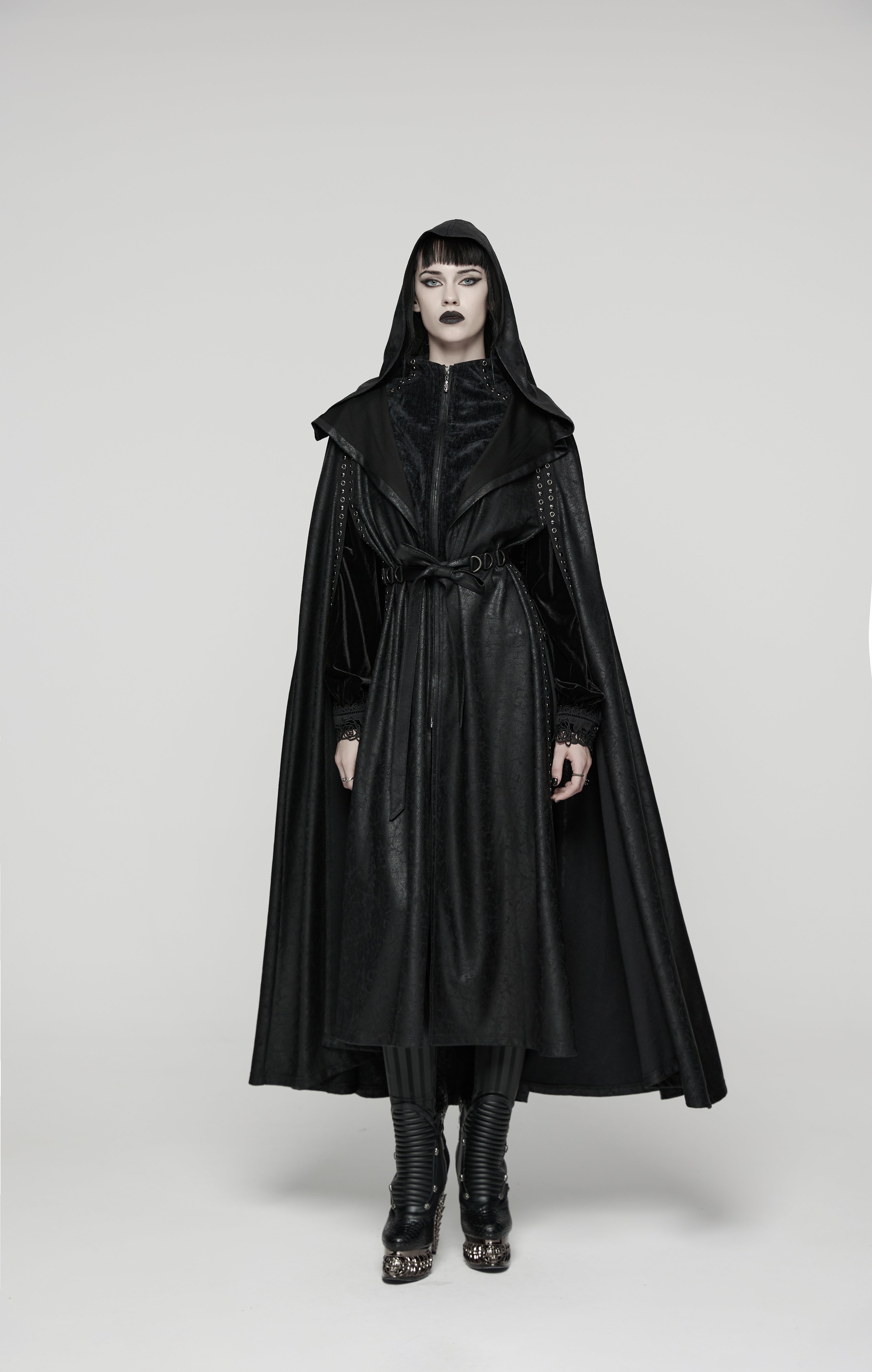 Punk Rave Punk Hooded Cloak - DevilGothic DevilGothic