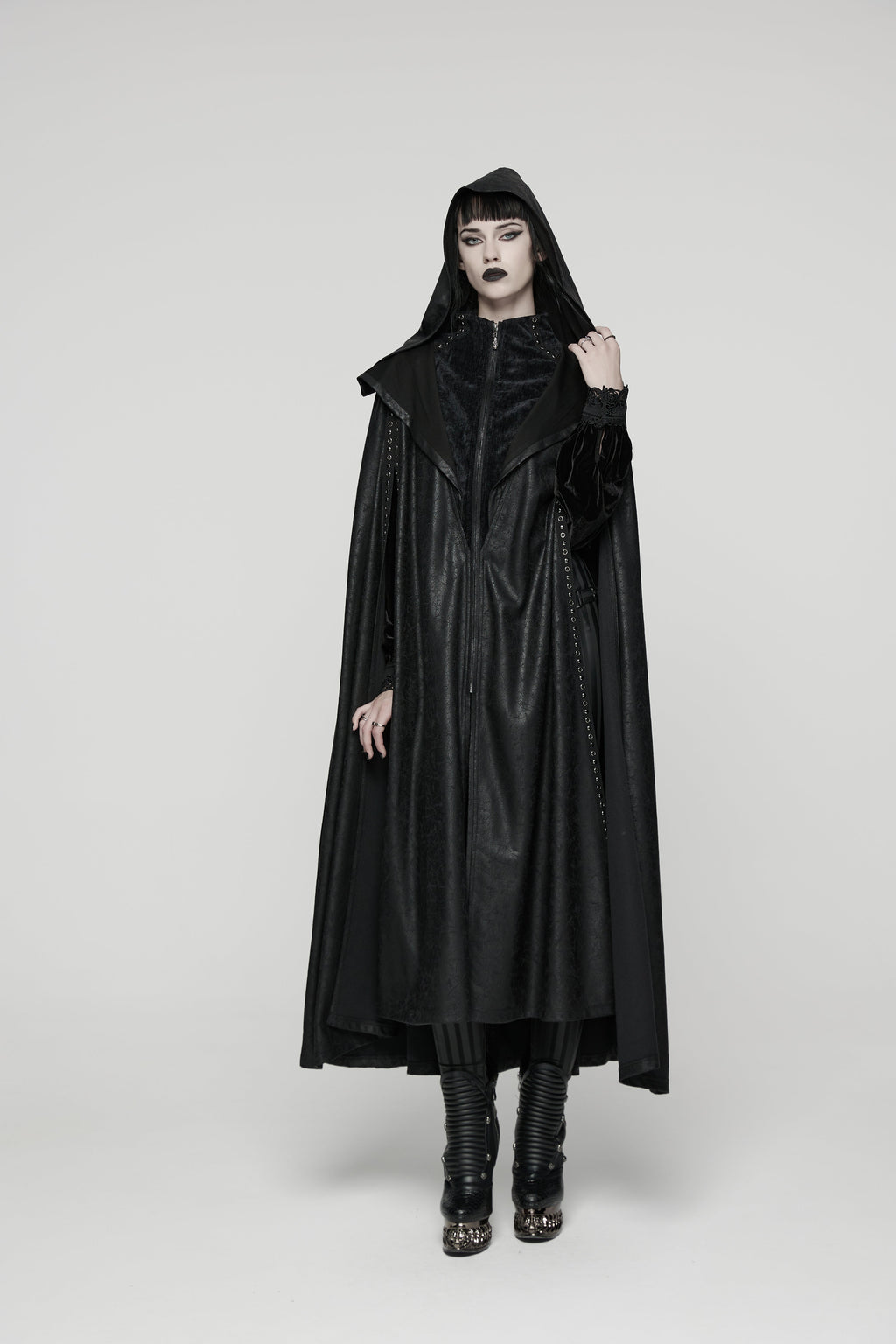 Punk Rave Punk Hooded Cloak - DevilGothic DevilGothic
