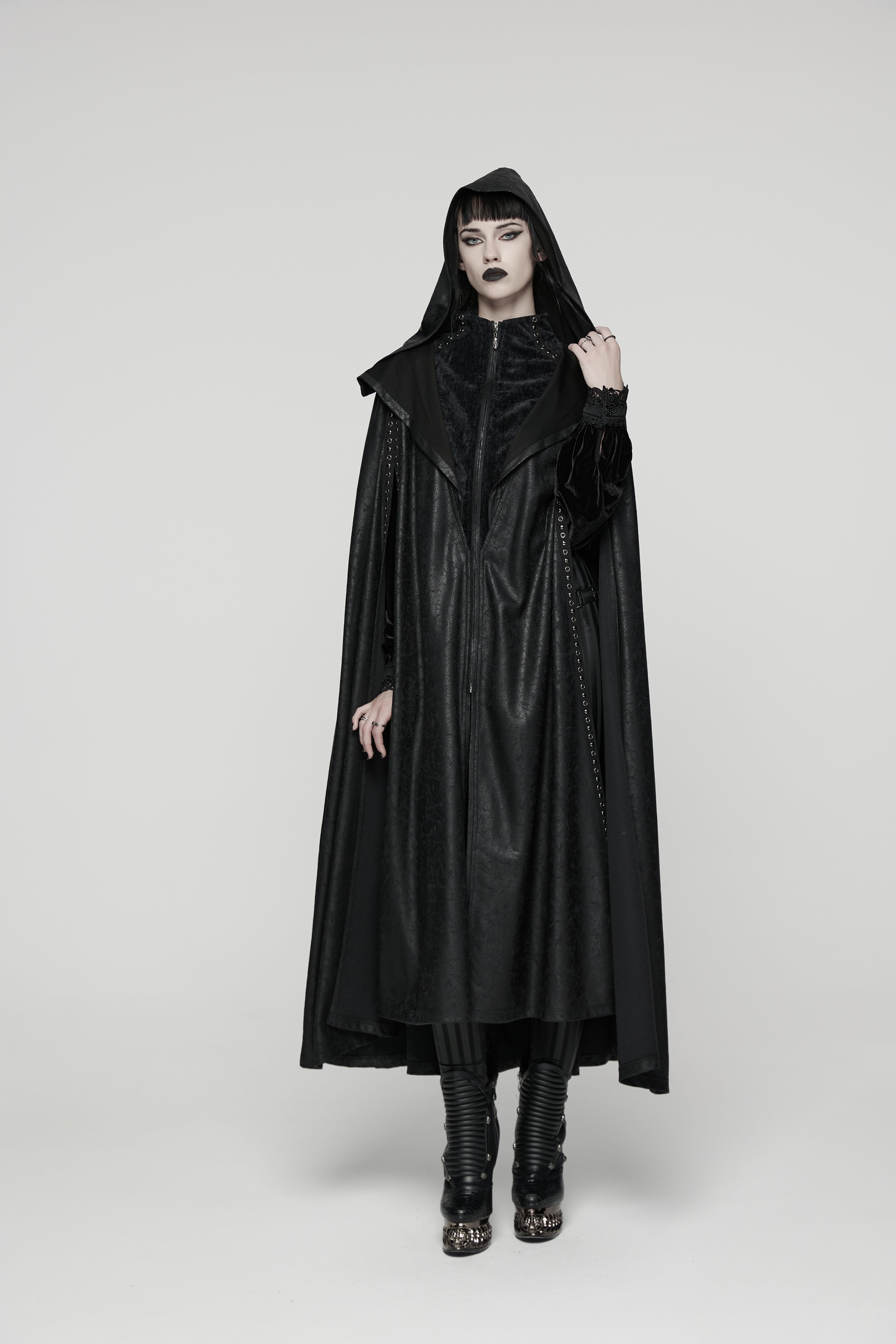 Punk Rave Punk Hooded Cloak - DevilGothic DevilGothic