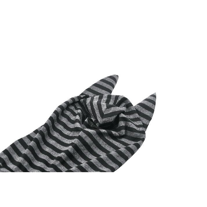 Dark In Love Salem Striped Cat Ear Hoodie Dress - DevilGothic DevilGothic