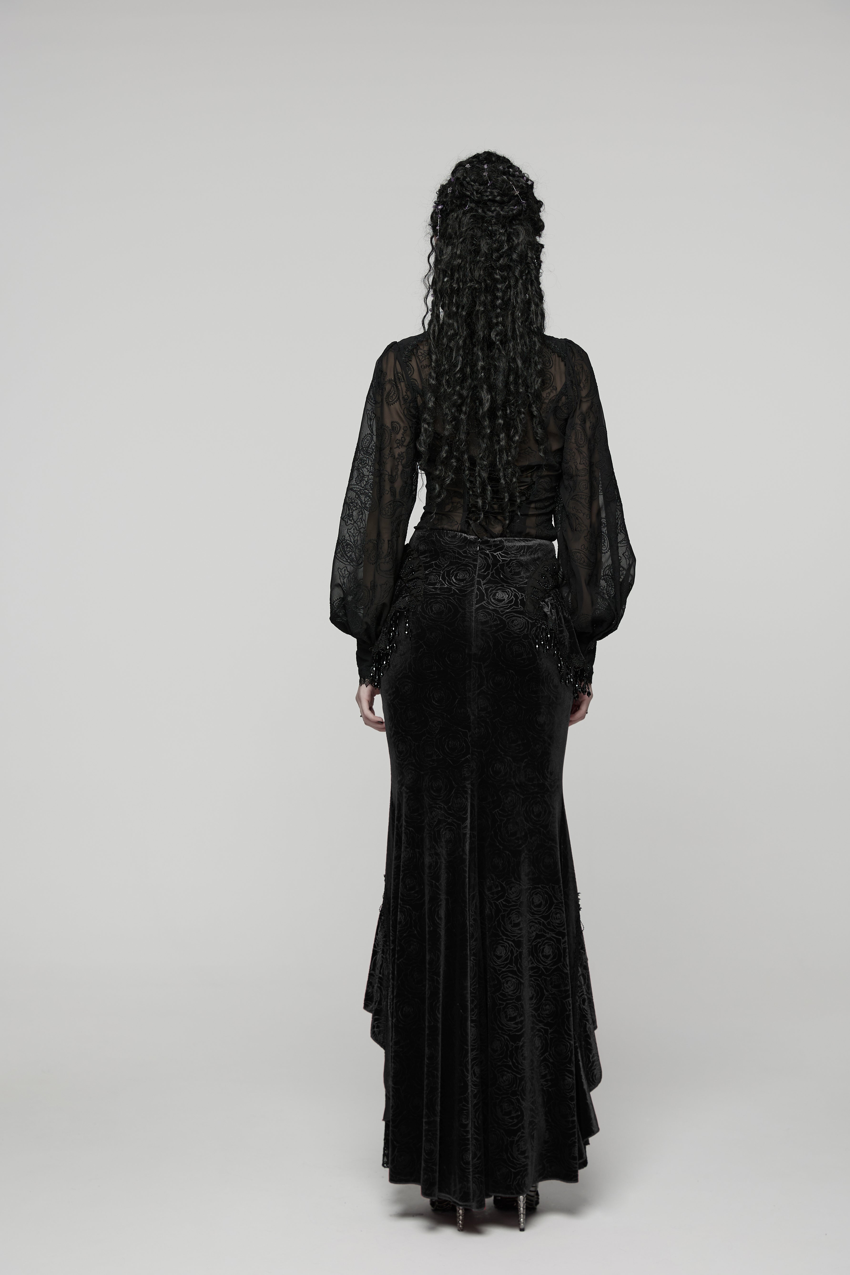 Punk Rave Goth Gorgeous Fishtail Skirt - DevilGothic DevilGothic