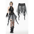 Dark in Love Morrigan Punk Patchwork Skirt - DevilGothic DevilGothic