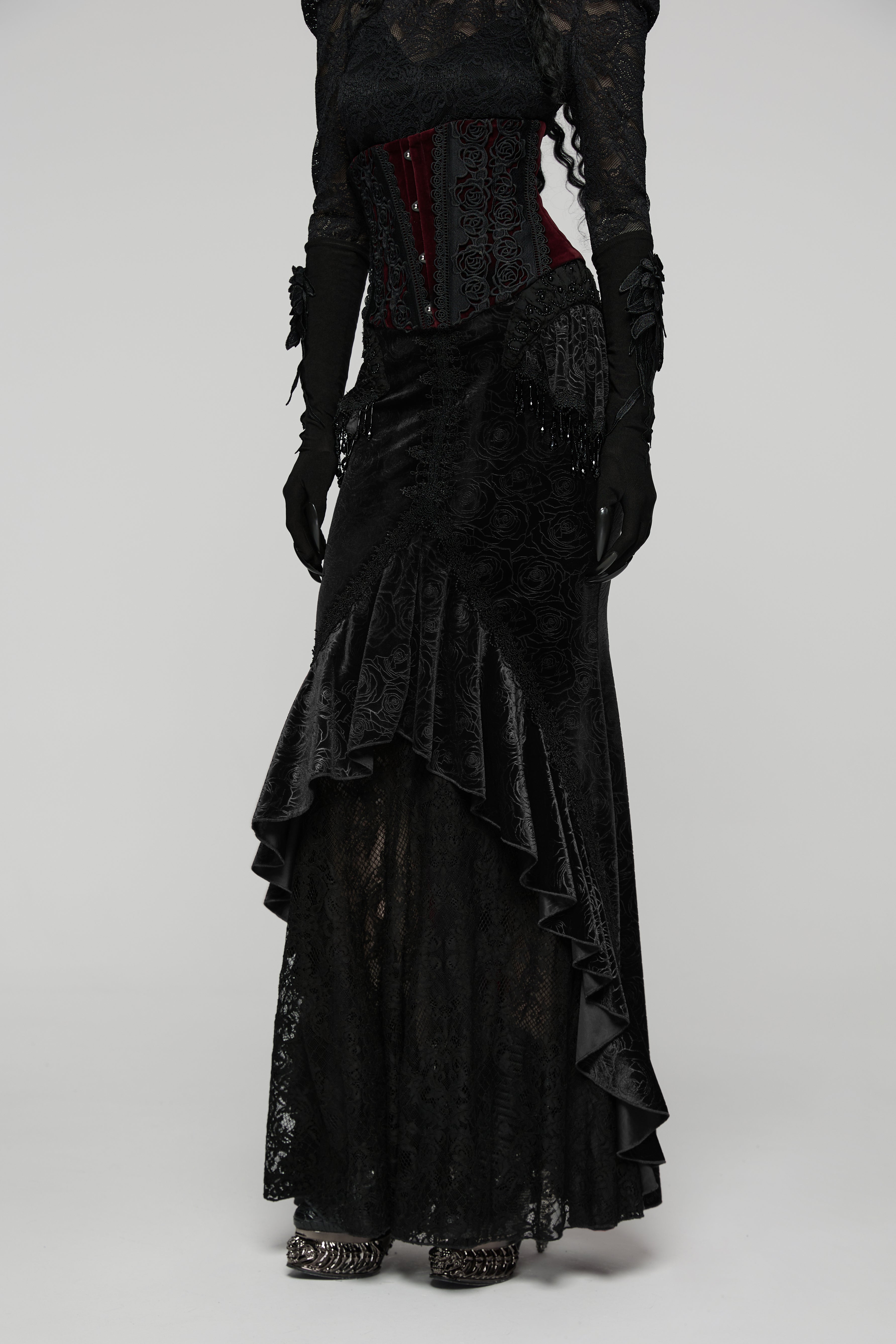 Punk Rave Goth Gorgeous Fishtail Skirt - DevilGothic DevilGothic