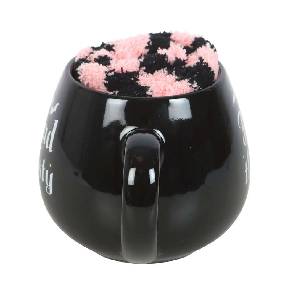 Gothic Gifts Dead Thirsty Mug and Socks Set