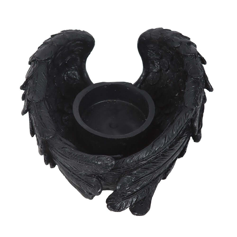 Gothic Gifts Raven Wings Tealight Candle Holder - DevilGothic DevilGothic