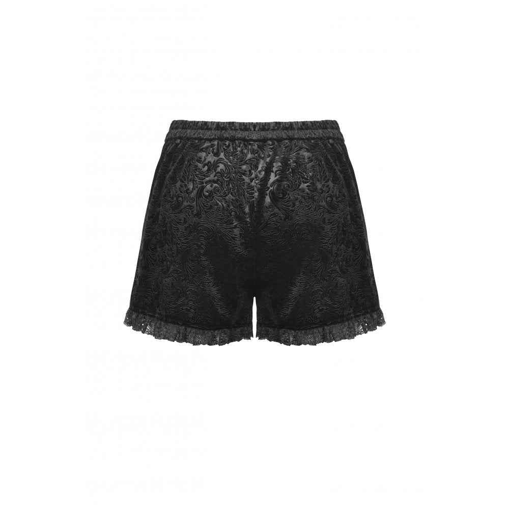 Dark in Love Venus Velvet Embossed Base Shorts