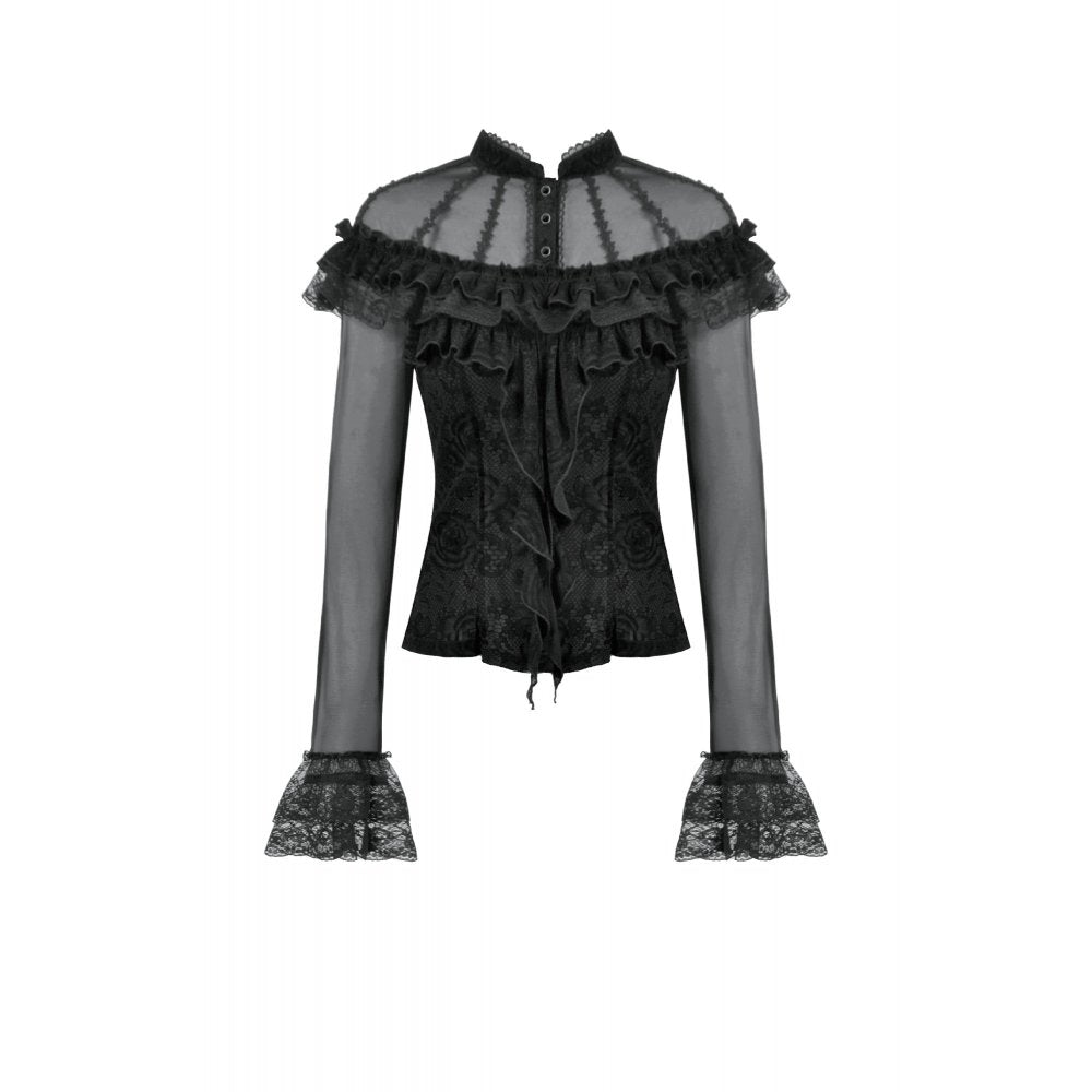 Dark in Love Seraphina Gothic Blouse - DevilGothic DevilGothic