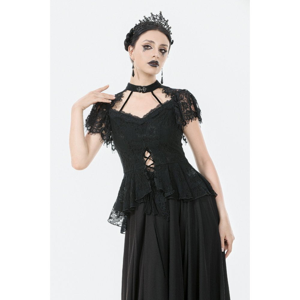 Dark in Love Ophelia Lace Corset Top - DevilGothic DevilGothic