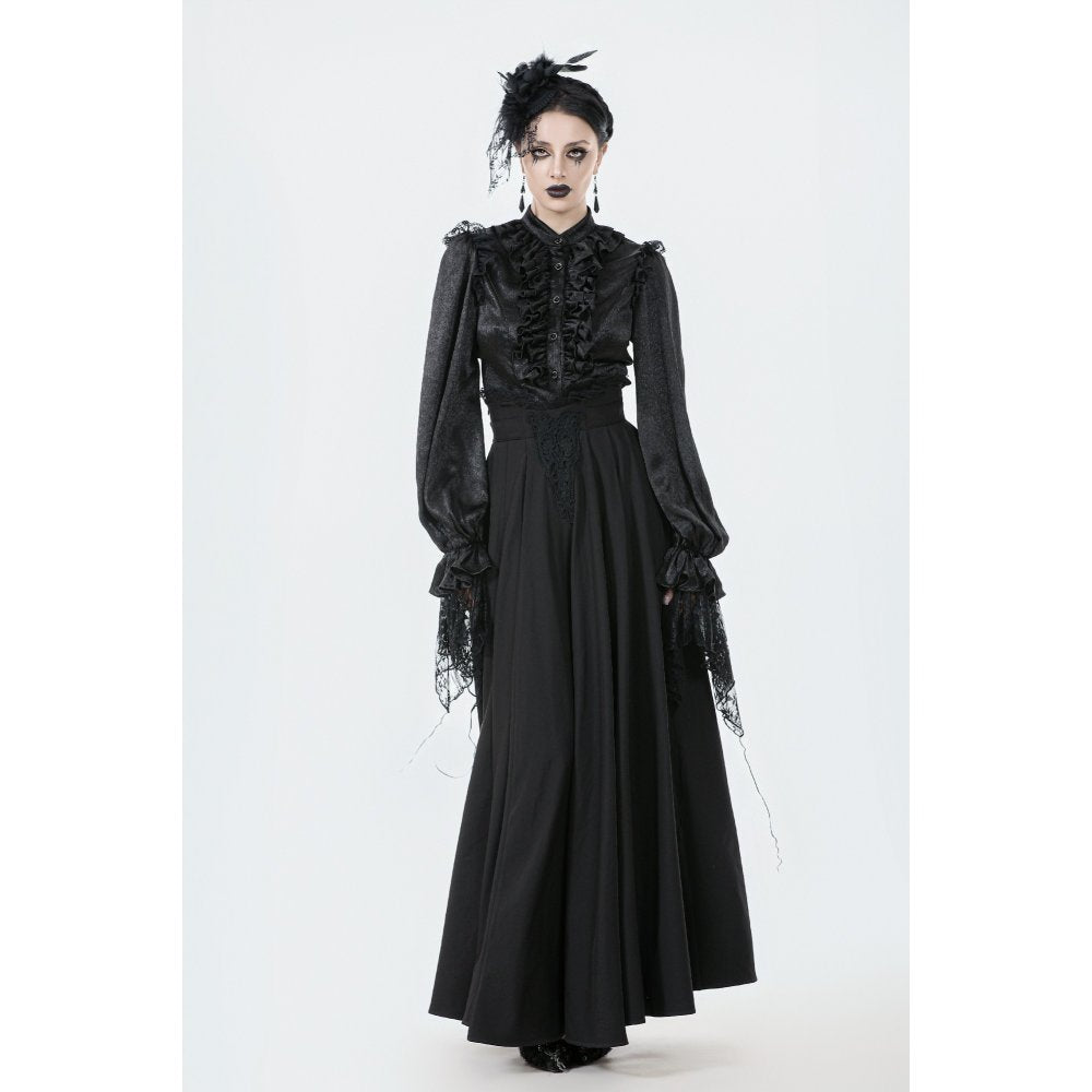 Dark in Love Gloria Floor-Length Corset Skirt - DevilGothic DevilGothic
