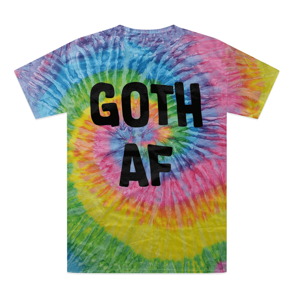 Goth AF Tie-Dye T-Shirt - DevilGothic DevilGothic