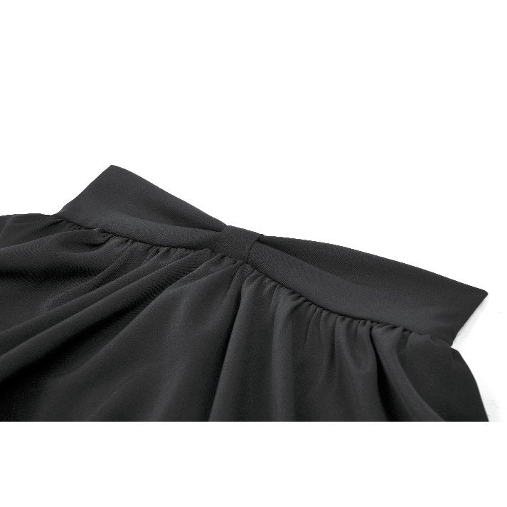 Dark in Love Lolita-Inspired Ruffled Mini Skirt in Black - DevilGothic DevilGothic