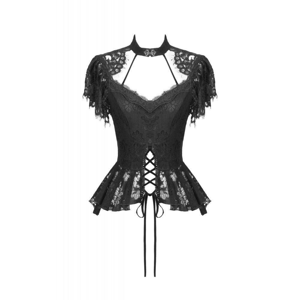 Dark in Love Ophelia Lace Corset Top - DevilGothic DevilGothic