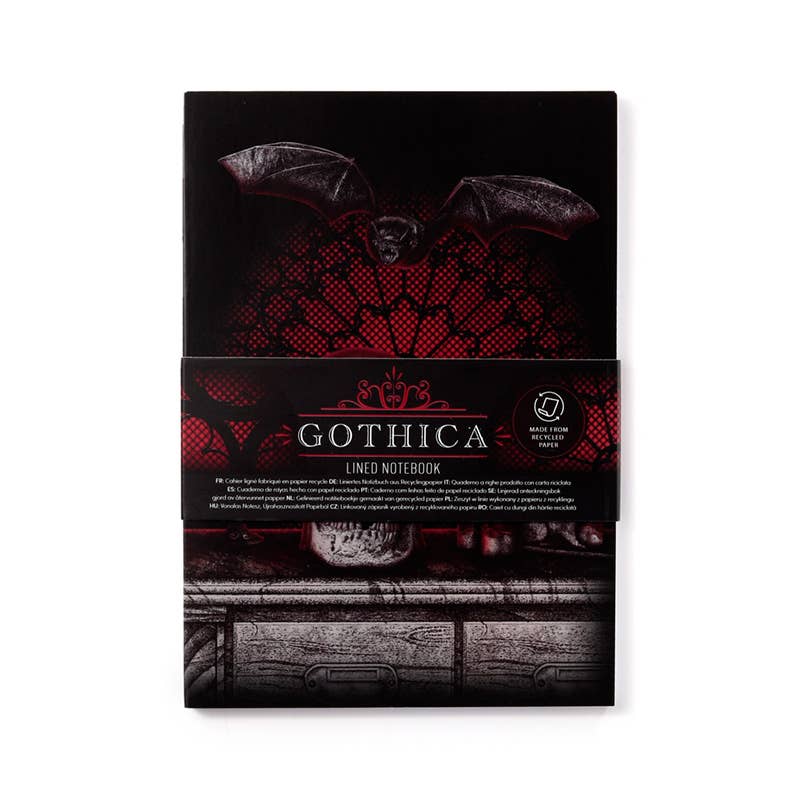Gothic Gifts Gothica Recycled Paper Notepad - DevilGothic DevilGothic