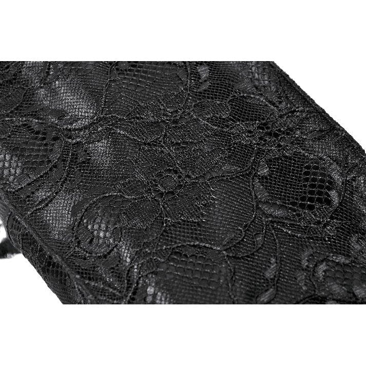Dark In Love Victoria Black Lace Bow Mini Handbag - DevilGothic DevilGothic