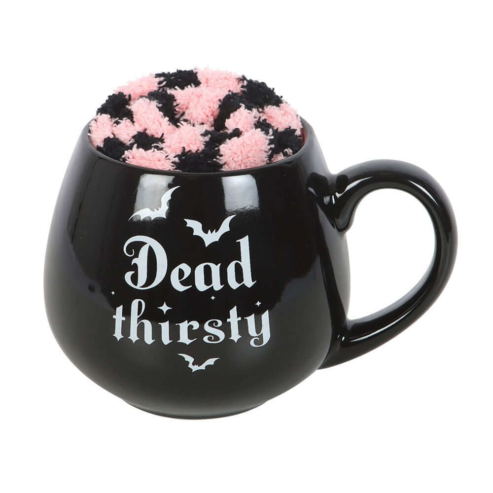 Gothic Gifts Dead Thirsty Mug and Socks Set