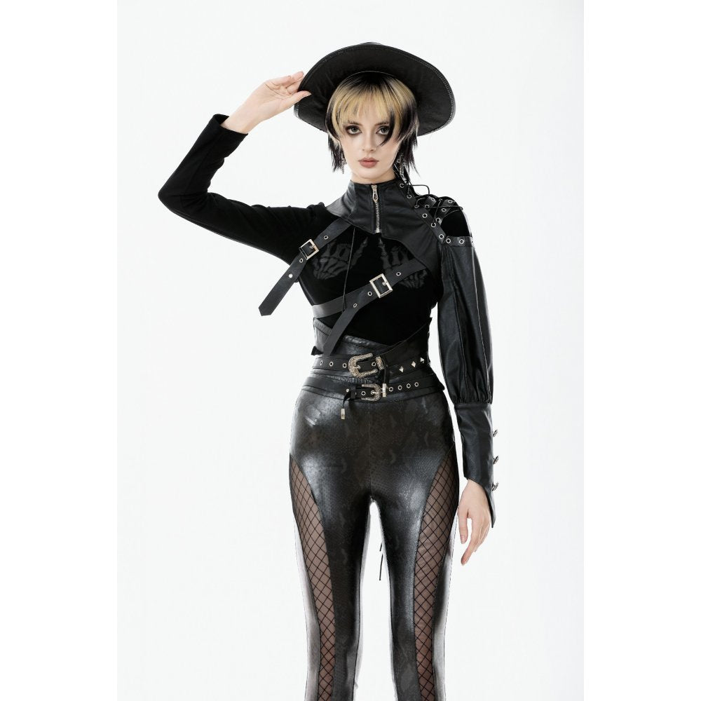 Dark in Love Zora Single Sleeve Harness Shrug - DevilGothic DevilGothic