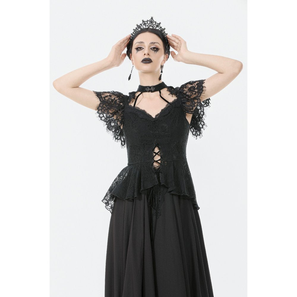 Dark in Love Ophelia Lace Corset Top - DevilGothic DevilGothic