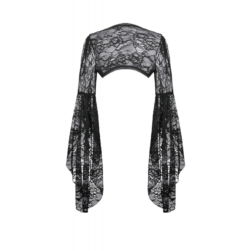 Dark In Love Lilith 3D Lace Bell Sleeve Cape - DevilGothic DevilGothic
