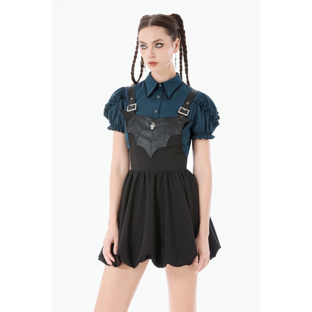 Dark In Love Lilith Bat Harness Bubble Dress - DevilGothic DevilGothic