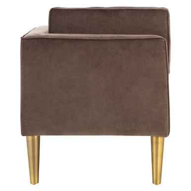 Grey Velvet Left Hand Chaise Longue | Louxor