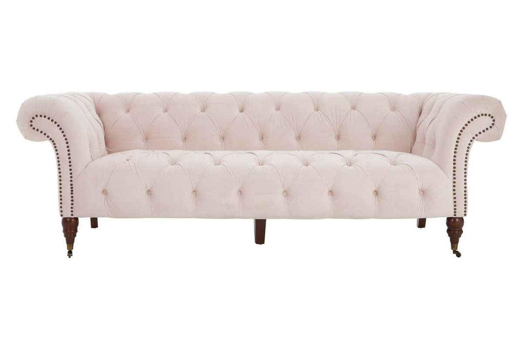 3 Seater Blossom Fabric Chesterfield Sofa | Suri