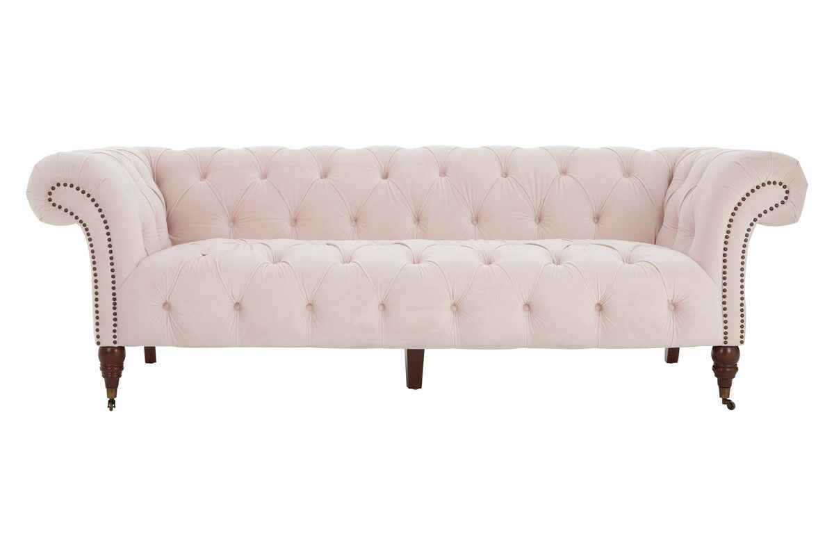 3 Seater Blossom Fabric Chesterfield Sofa | Suri