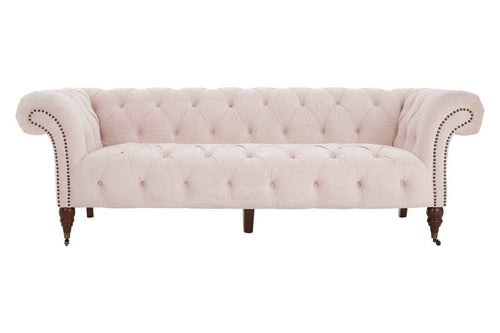 3 Seater Blossom Fabric Chesterfield Sofa | Suri