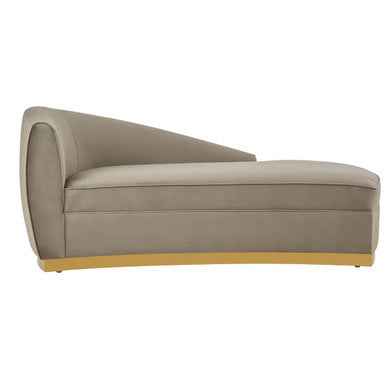 Grey Left Arm Chaise Longue | Batix