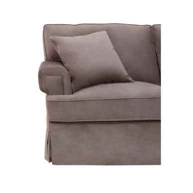3 Seater Mink Velvet Right Chaise Sofa | Ralph