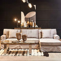3 Seater Grey Velvet Right Chaise Sofa | Ralph