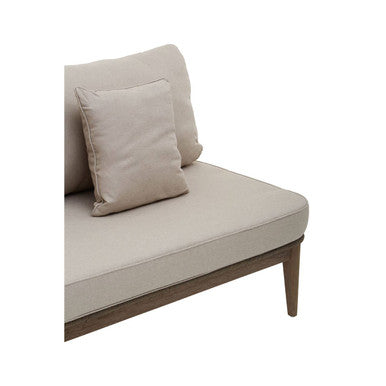 Opus Grey Woven Rope Chaise Longue with Cushions