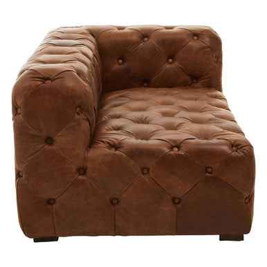 Brown Leather Right Arm Modern Chesterfield Modular Sofas | Hoxton