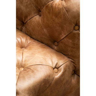 Brown Leather Right Arm Modern Chesterfield Modular Sofas | Hoxton