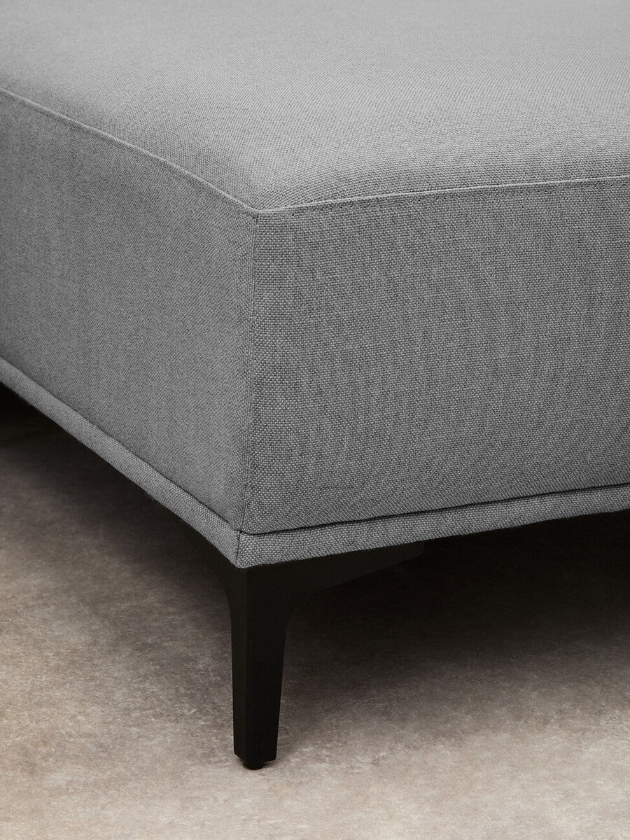 3 Seater Grey Fabric Right Chaise Sofa | Toulon