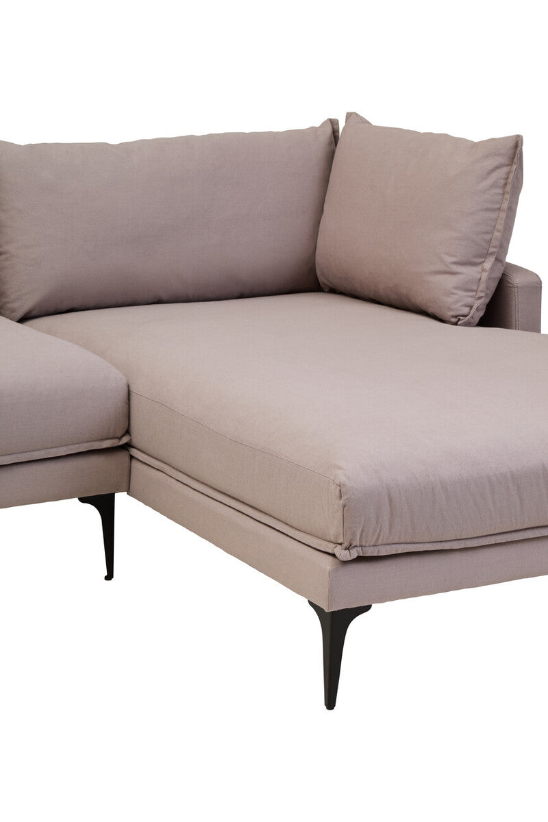 3 Seater Grey Right Chaise Sofa | Comfee