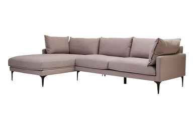3 Seater Grey Left Chaise Sofa | Comfee